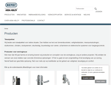 Tablet Screenshot of catalogus.nemef.nl